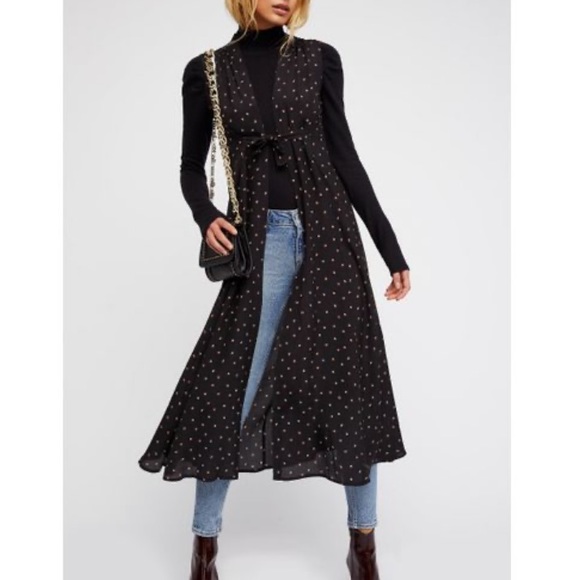 Free People Tops - Free People Long Printed Vest